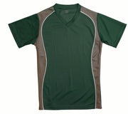 V-Neck Jersey Dark Green W/Granite Side Panel-Adult-Large