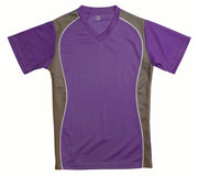 V-Neck Jersey Purple W/Granite Side Panel-Youth-Large