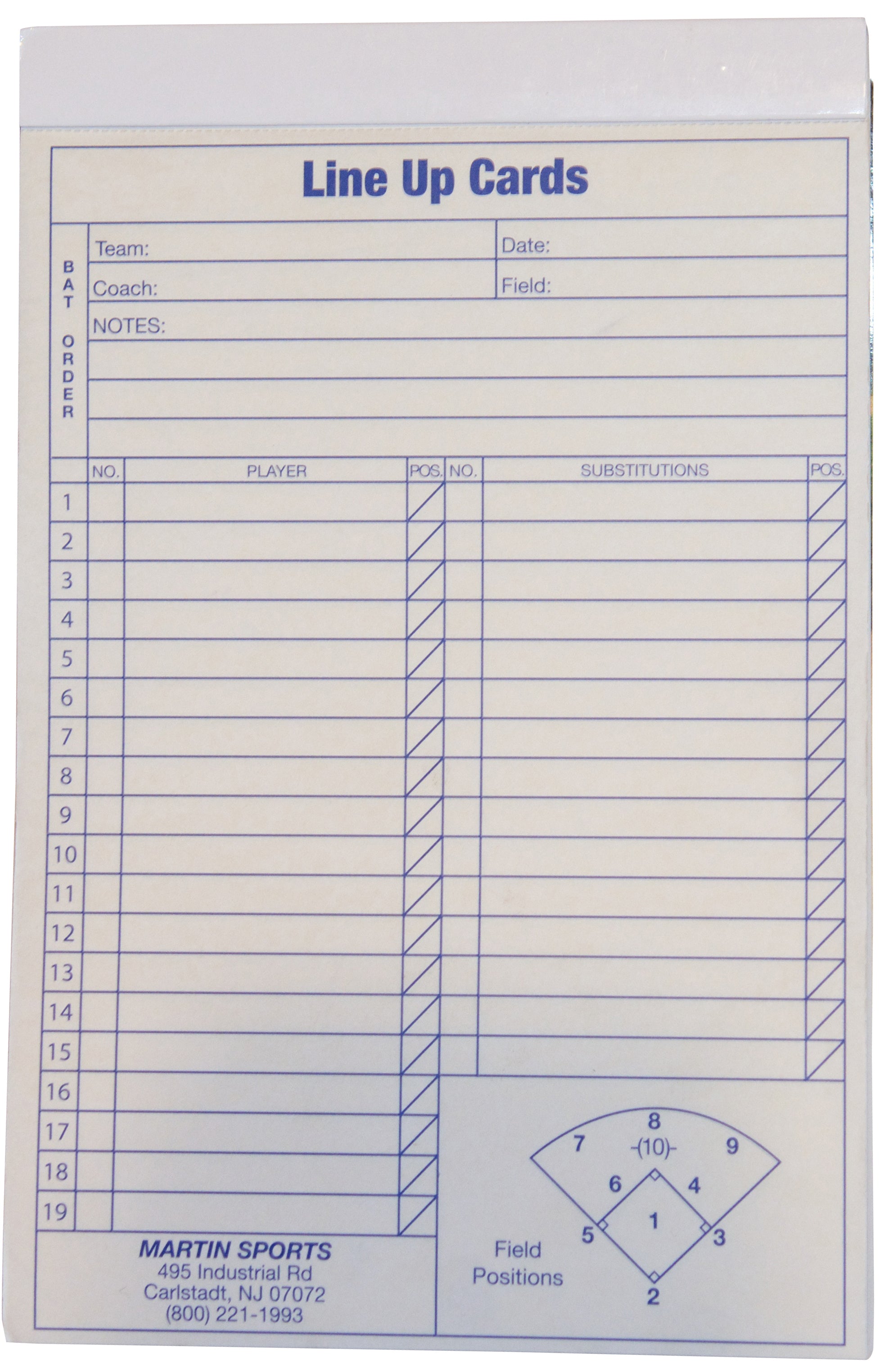 Line-Up Cards