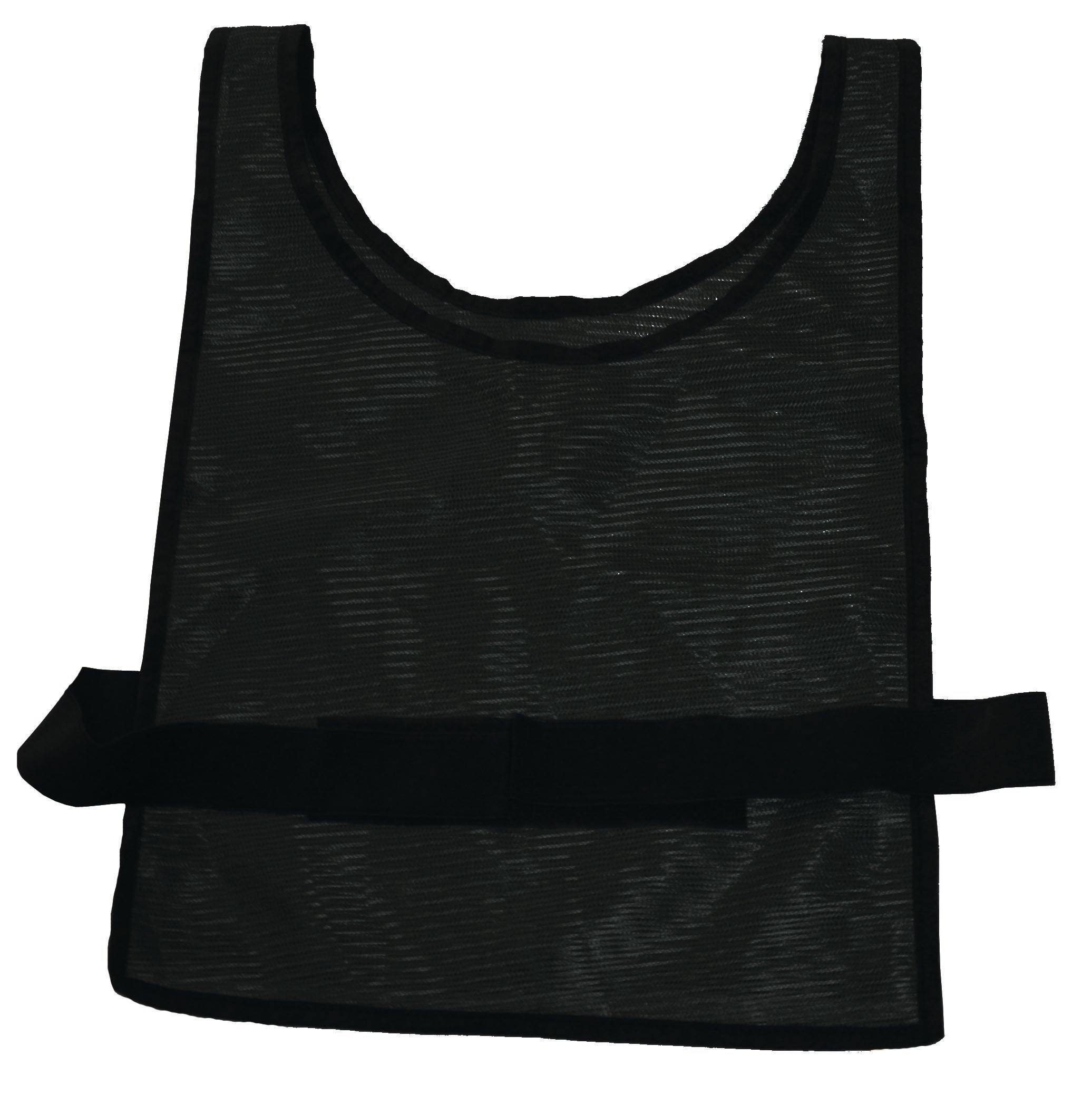 Scrimmage Vest W/Velcro Straps-Adult-Black