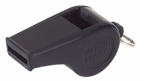 Plastic Whistles-Large-Black