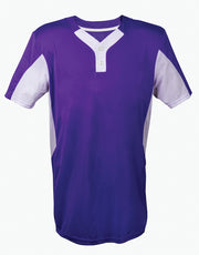 Two Button Jersey-Youth-Large-Purple/Grey