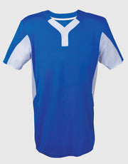 Two Button Jersey-Youth-Small-Royal/White