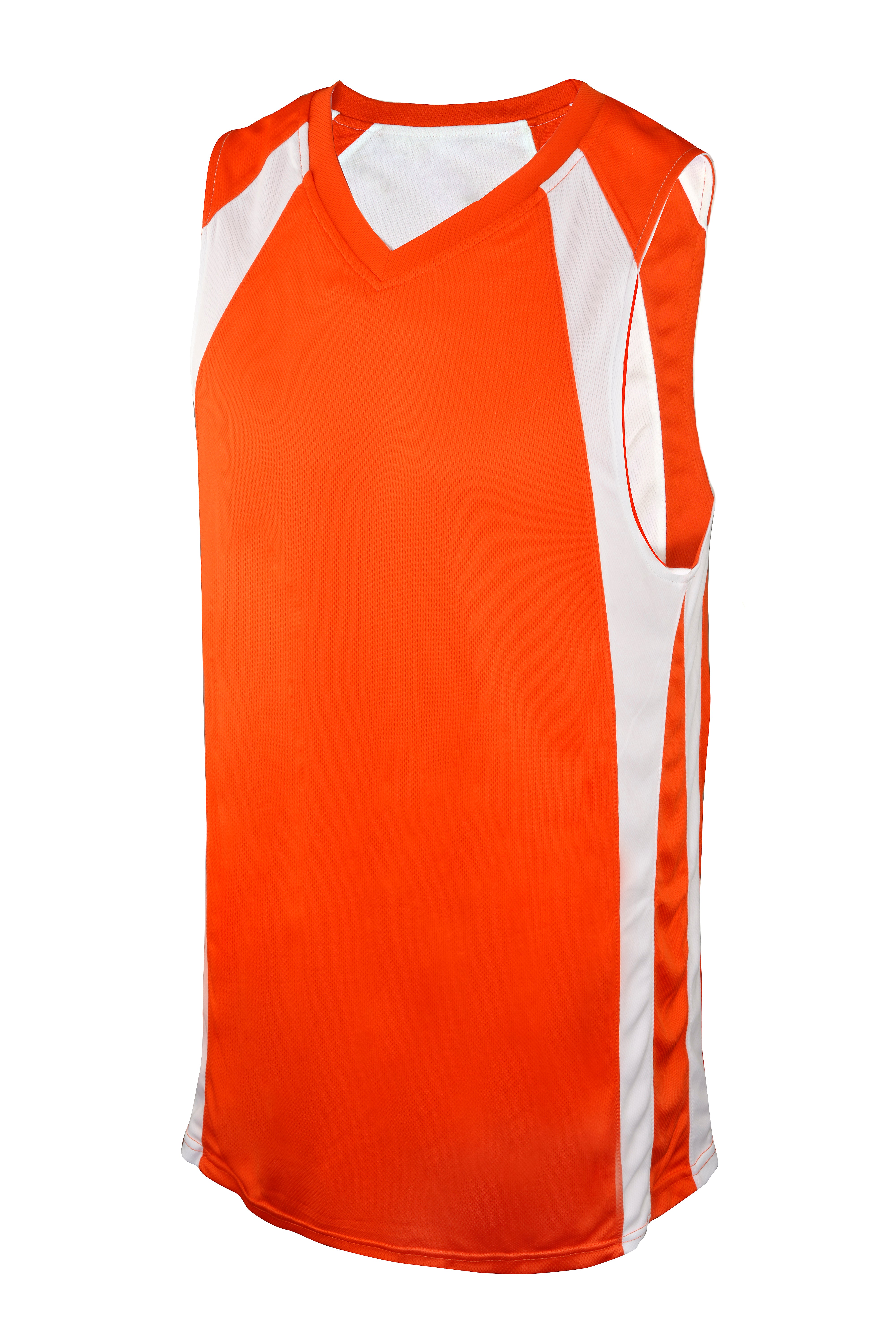 Rev. Basketball Jersey, Orange/White, Adult-2 Extra Large