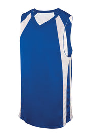 Rev. Basketball Jersey, Royal/White, Adult-2 Extra Large