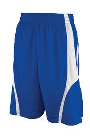 Rev Basketball Shorts, Royal/White, Youth-Medium