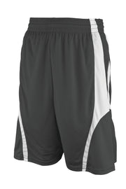 Rev. Basketball Short, Charcoal/White, Adult-Medium