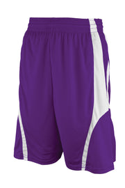 Rev. Basketball Short, Purple/White, Adult-Medium