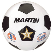 Rubber Soccerball-Size 4-Black/White
