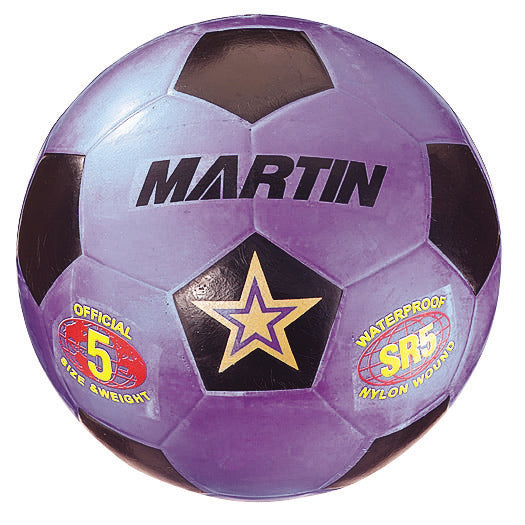 Rubber Soccerball-Size 5-Purple