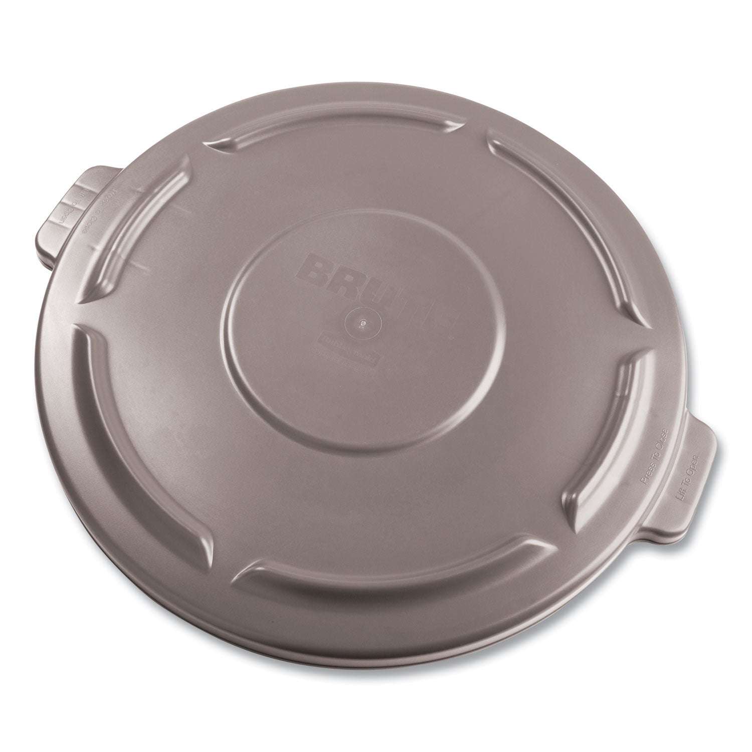 Round - 22.3" Diameter - Plastic - Gray - 1 Each