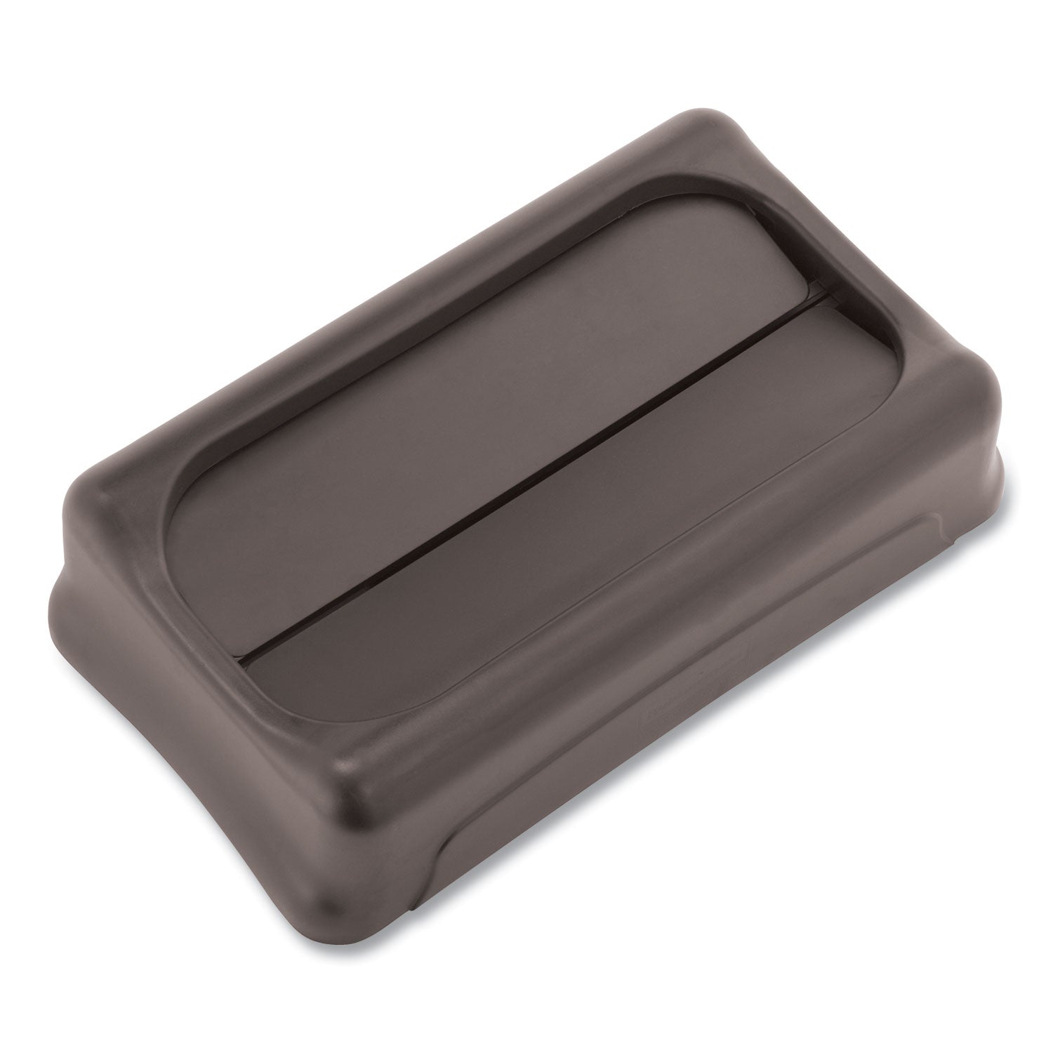 Rubbermaid Commercial Slim Jim Container Swing Lid - Rectangular - Black - 1 Each