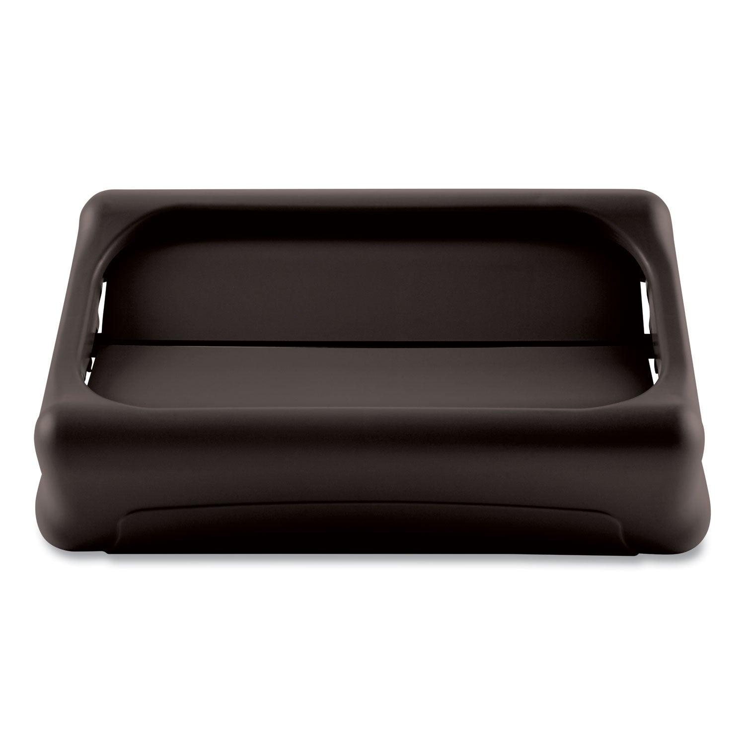 Rubbermaid Commercial Slim Jim Container Swing Lid - Rectangular - Black - 1 Each