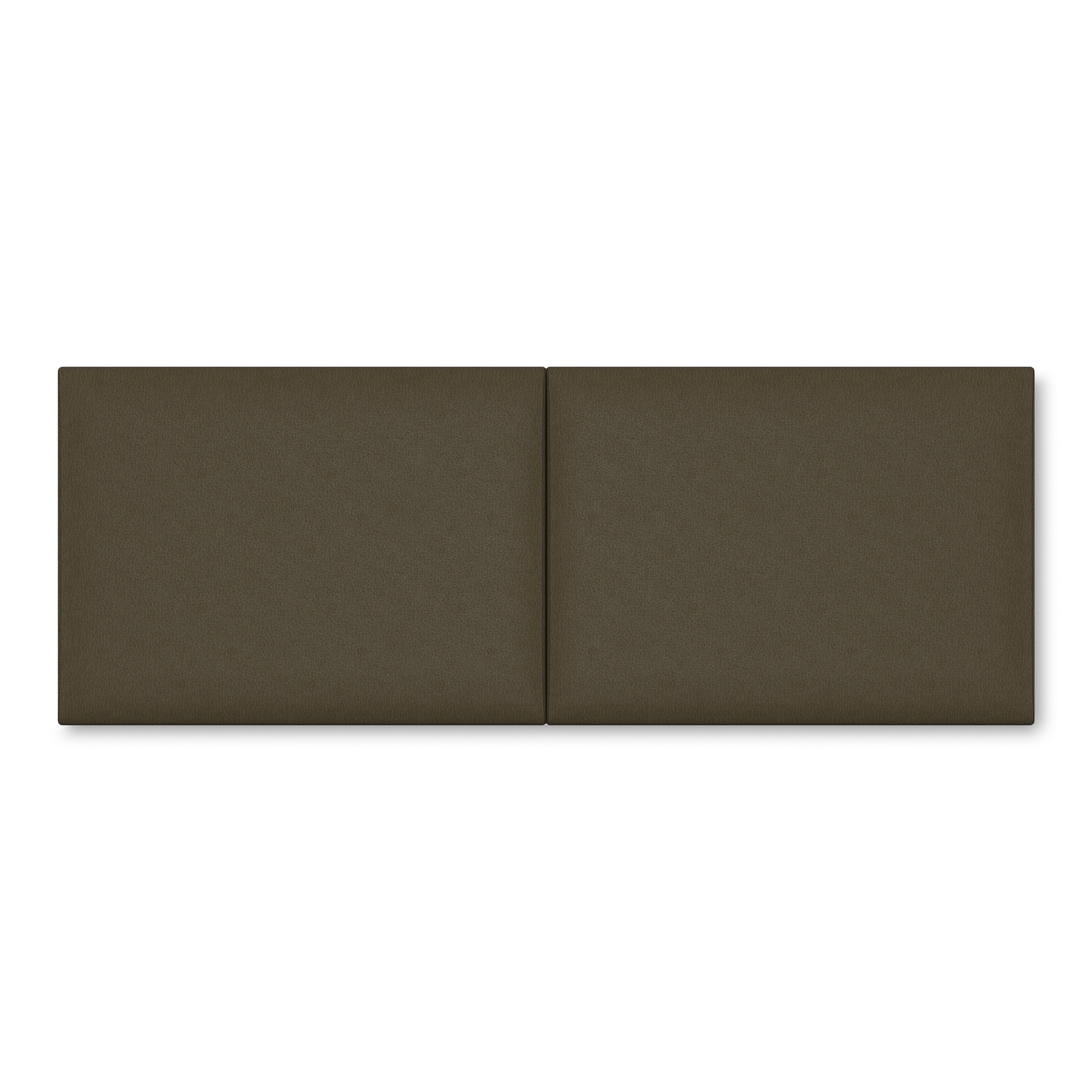 Jaxx Panelist Modern Padded Headboard- Set of 2 Wall Mounted Panels (Each 22.5" x 30")- Queen Double Tall, Vegan Leather, Bristle Blue