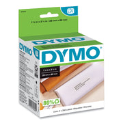 1 1/8" Width x 3 1/2" Length - Permanent Adhesive - Rectangle - Direct Thermal - White - Paper - Self-adhesive - 260 / Roll - 520 / Box