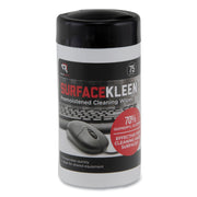 Read Right Surface Kleen Cleaning Wipes - 6.30" Length x 5" Width - Pre-moistened, Fast Acting, Quick Drying - White - 75/Tub - 1 Each