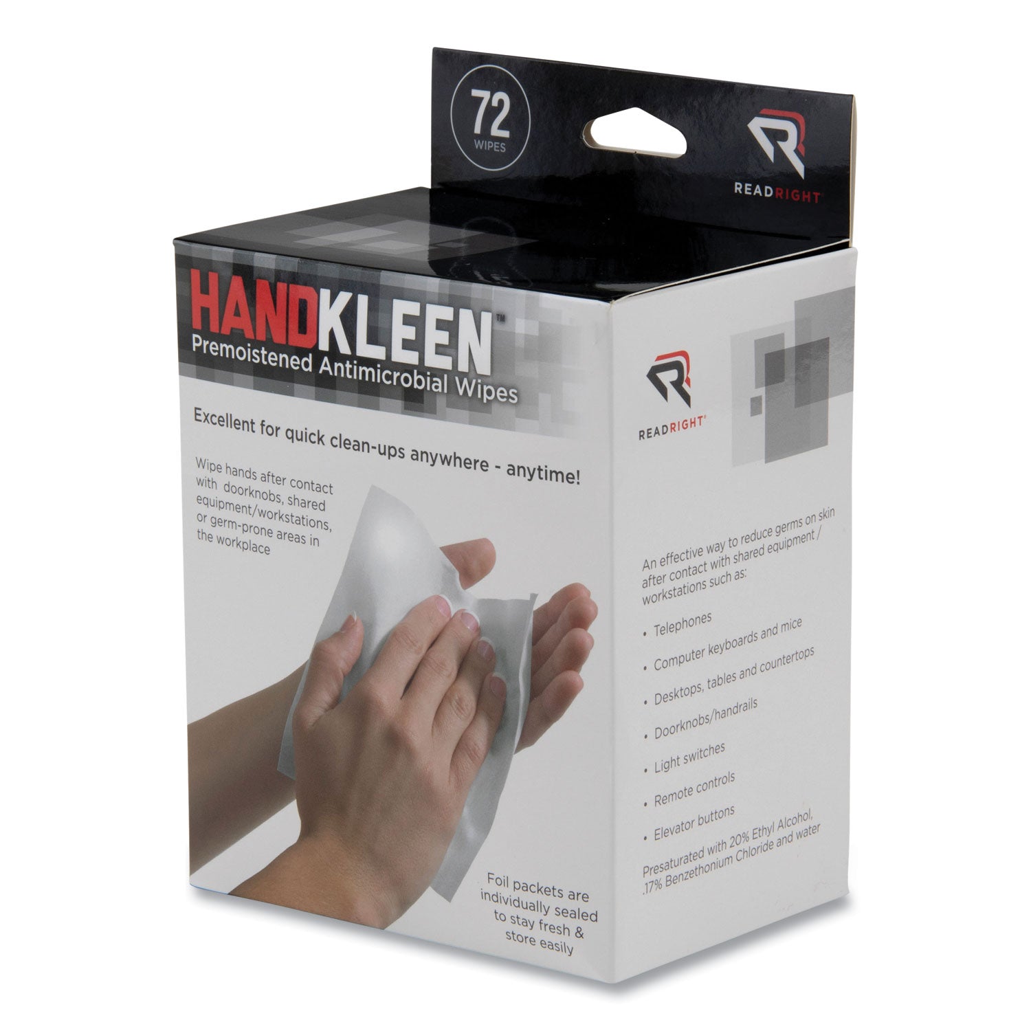 Read Right Handkleen Wipes