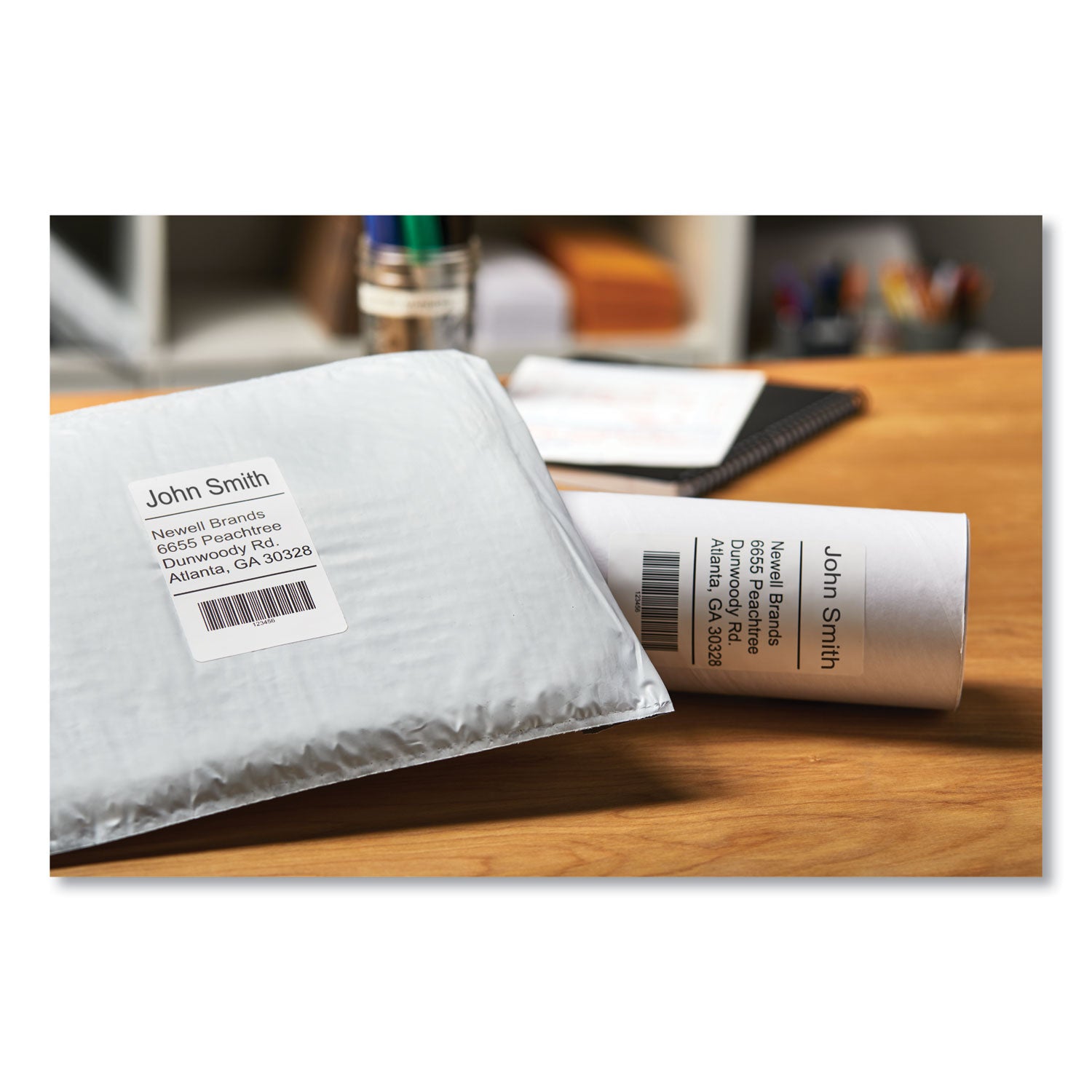 2 5/16" Width x 4" Length - Rectangle - White - Polypropylene - Tearing Resistant, Oil Resistant, Solvent Resistant, Weather Resistant, Heat Resistant, Alcohol Resistant, Blood Resistant, Fat Resistant - 250 / Roll - 1 Roll