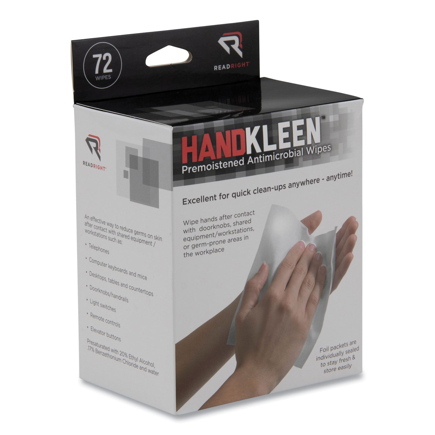 Read Right Handkleen Wipes