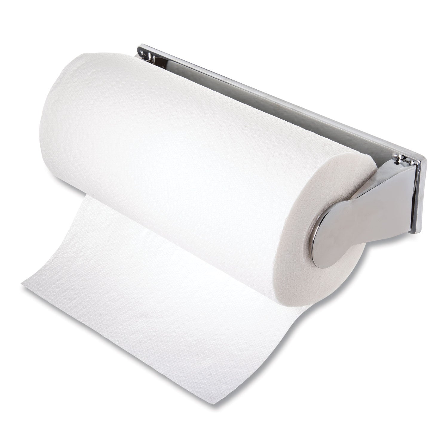 San Jamar Single Roll Towel Dispenser - Roll Dispenser - 1 x Roll - 2.9" Height x 13.2" Width x 4.6" Depth - Steel - Chrome - Durable, Perforated, Compact - 1 Each