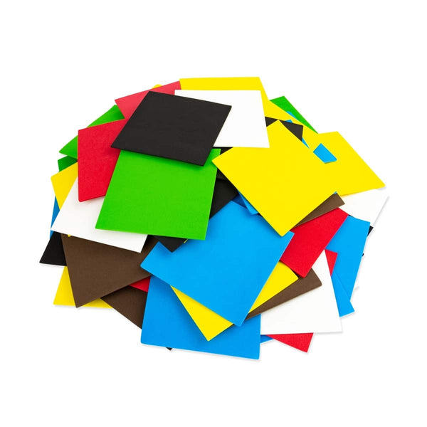 Foam Squares - 100 4"x4" Assorted colors