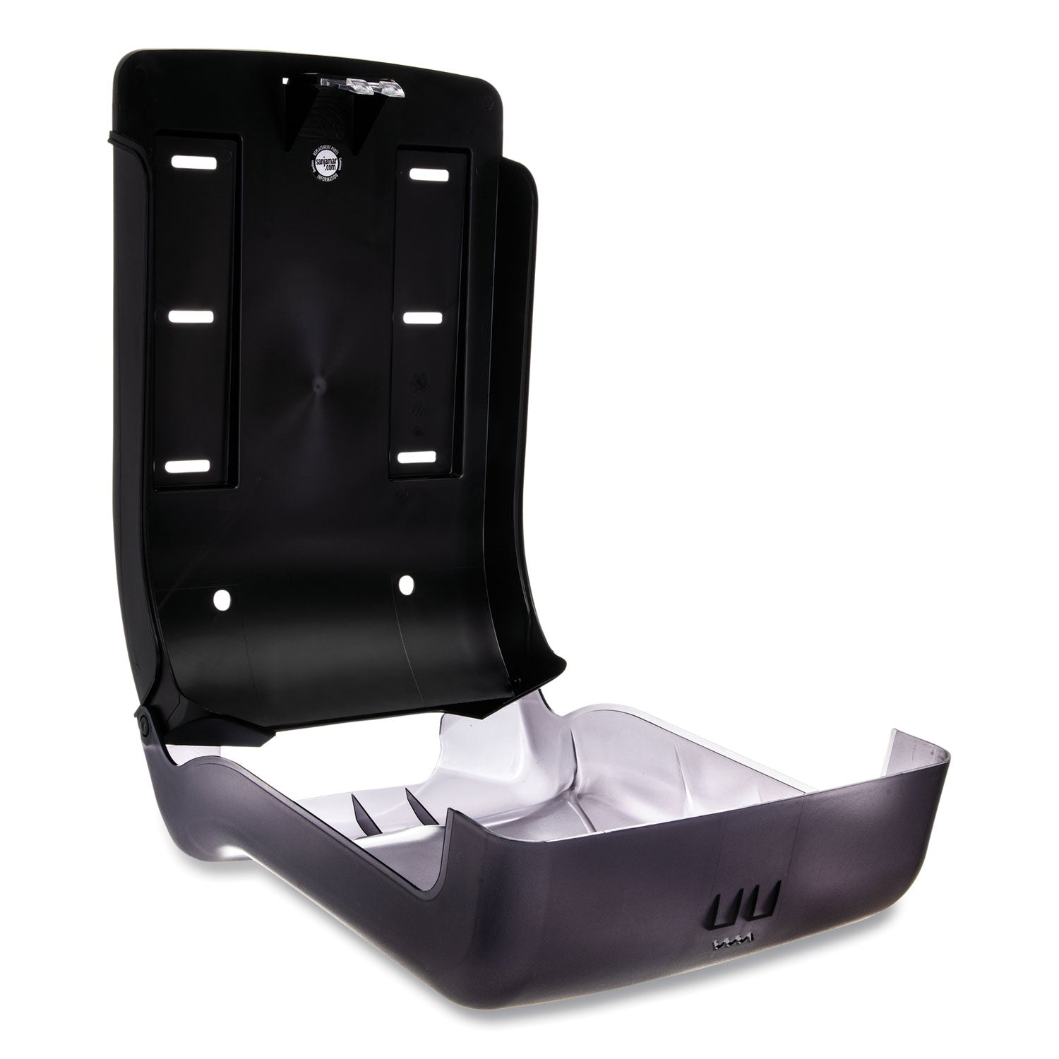C Fold, Multifold, Touchless Dispenser - 450 x C Fold, 750 x Multifold - 18.7" Height x 11.7" Width x 6.3" Depth - Plastic - Black - Transparent, Touch-free, Durable, Impact Resistant - 1 Each