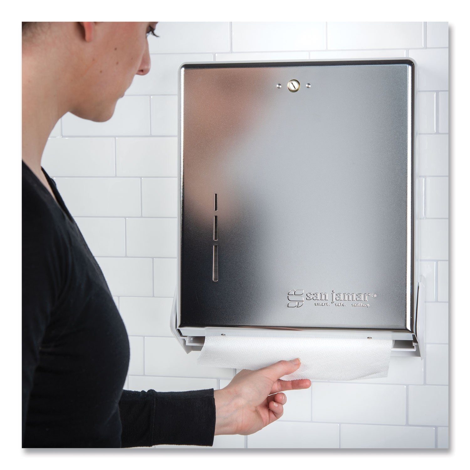 True Fold C-Fold/multifold Paper Towel Dispenser, 11.63 X 5 X 14.5, Chrome