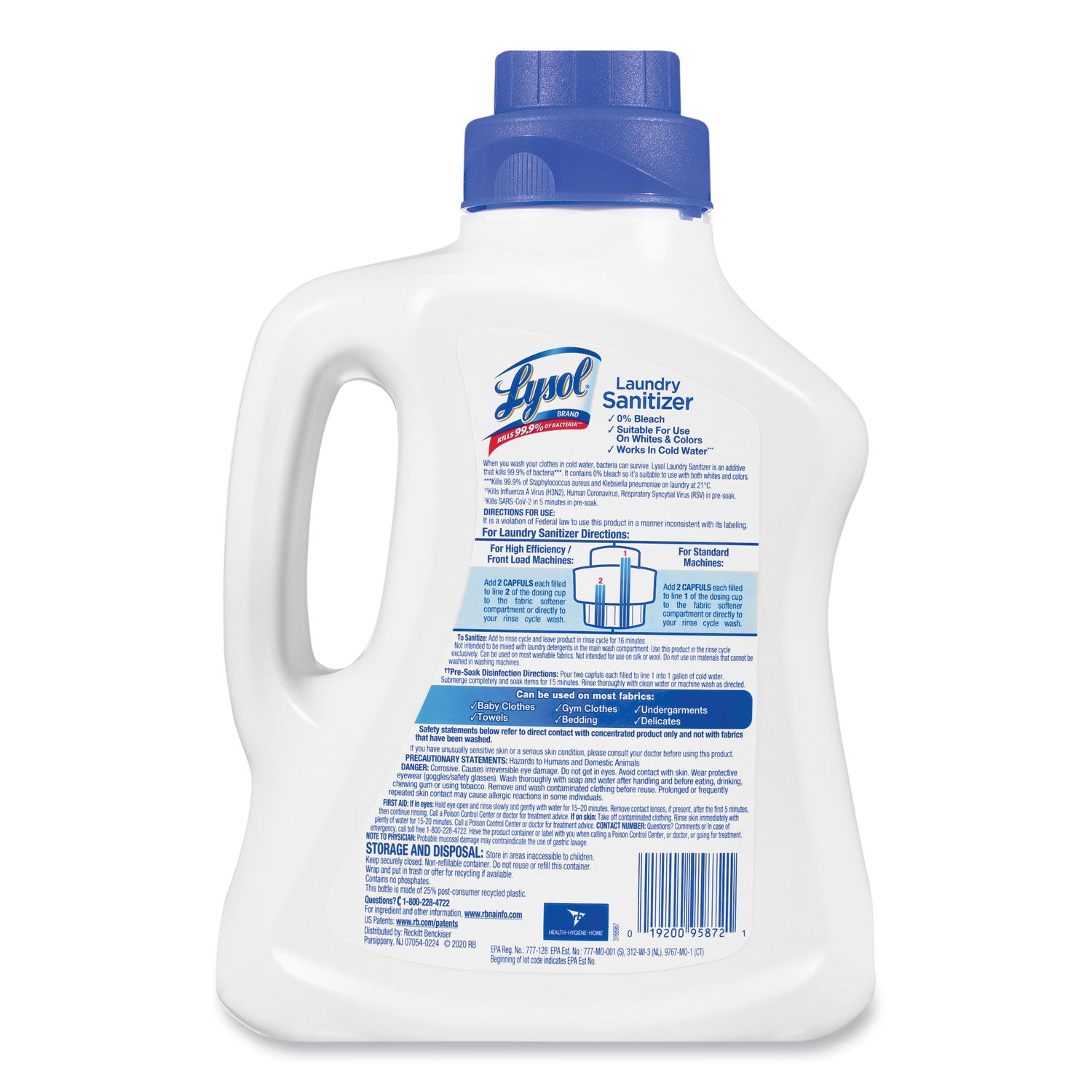 90 fl oz (2.8 quart) - Crisp Linen Scent - Blue - 1 Each
