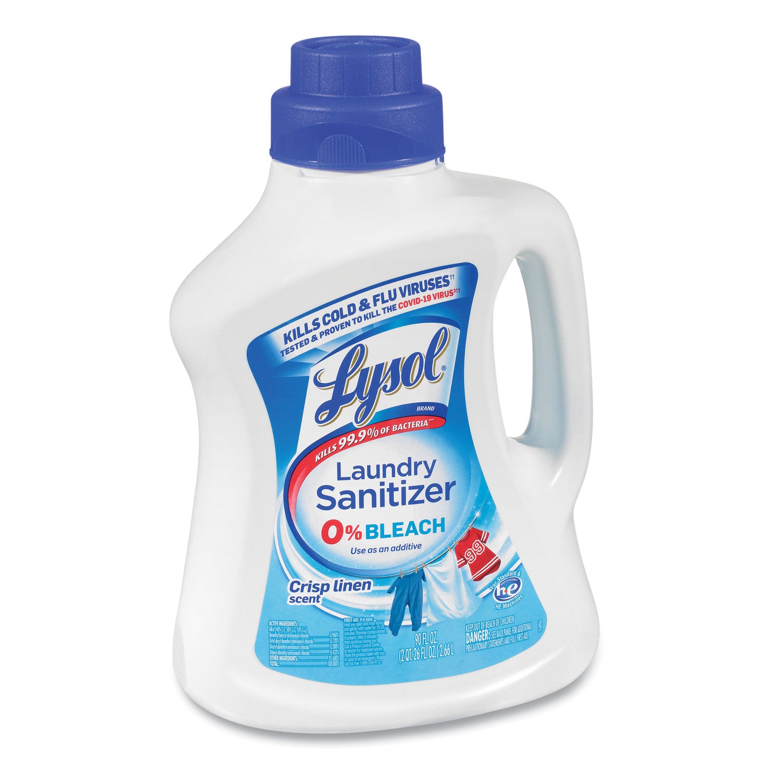 90 fl oz (2.8 quart) - Crisp Linen Scent - Blue - 1 Each