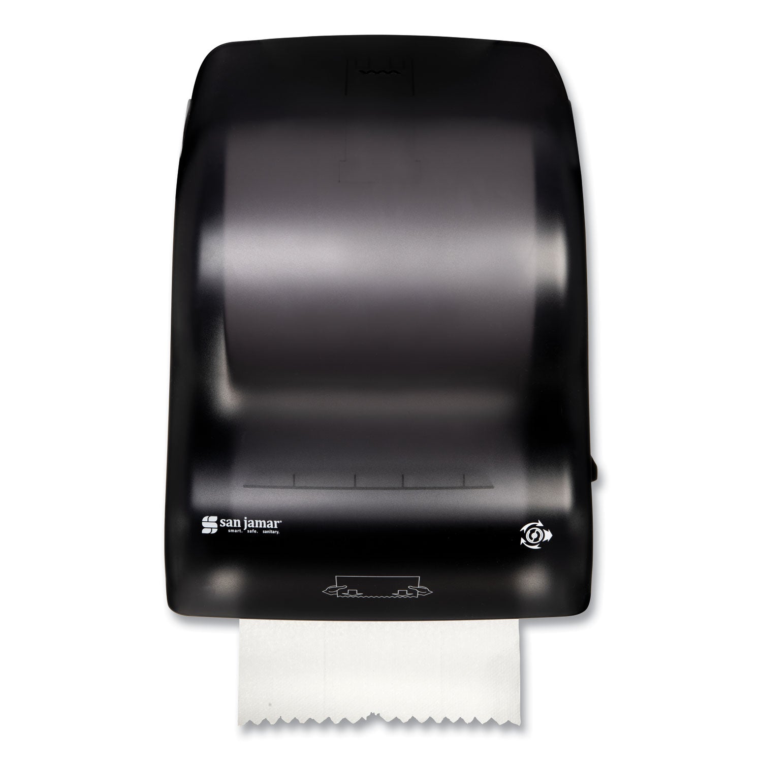 Touchless Dispenser - 1 x Roll - 15.1" Height x 12.4" Width x 9.3" Depth - Black Pearl - Easy-to-load - 1 Each