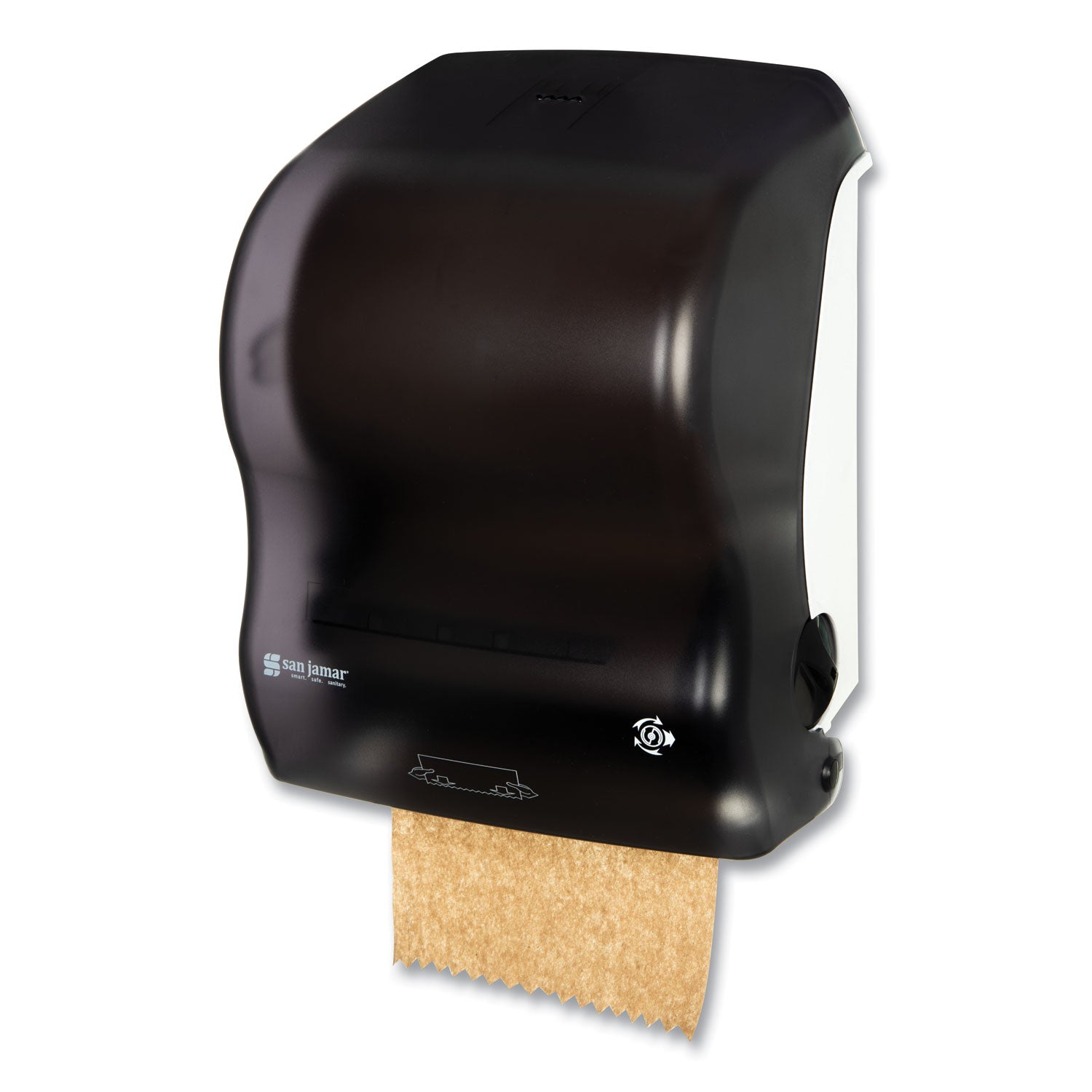 Touchless Dispenser - 1 x Roll - 15.1" Height x 12.4" Width x 9.3" Depth - Black Pearl - Easy-to-load - 1 Each