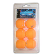 Kettler® Orange 1-Star Table Tennis Balls, 6-Pack