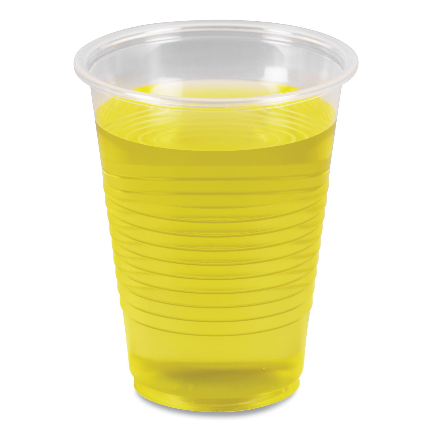 Translucent Plastic Cold Cups, 7 oz, 100/Sleeve, 25 Sleeves/Carton