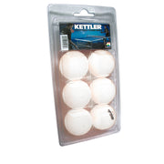 Kettler® White 3-Star Table Tennis Balls, 6-Pack