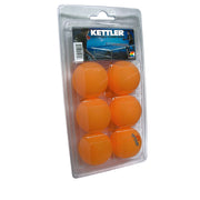 3-Star Table Tennis Balls, 6-Pack, Orange