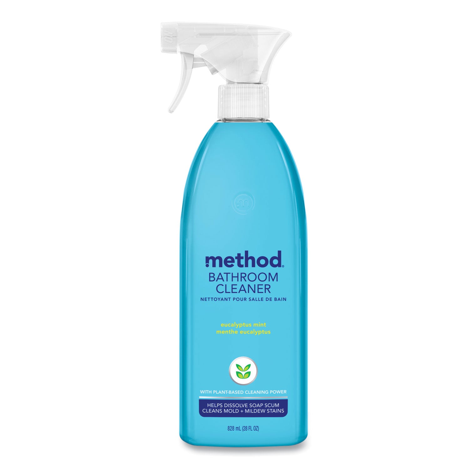 Method Daily Shower Spray Cleaner - 28 fl oz (0.9 quart) - Eucalyptus Mint Scent - Pleasant Scent, Non-toxic, Disinfectant - Blue - 1 Each