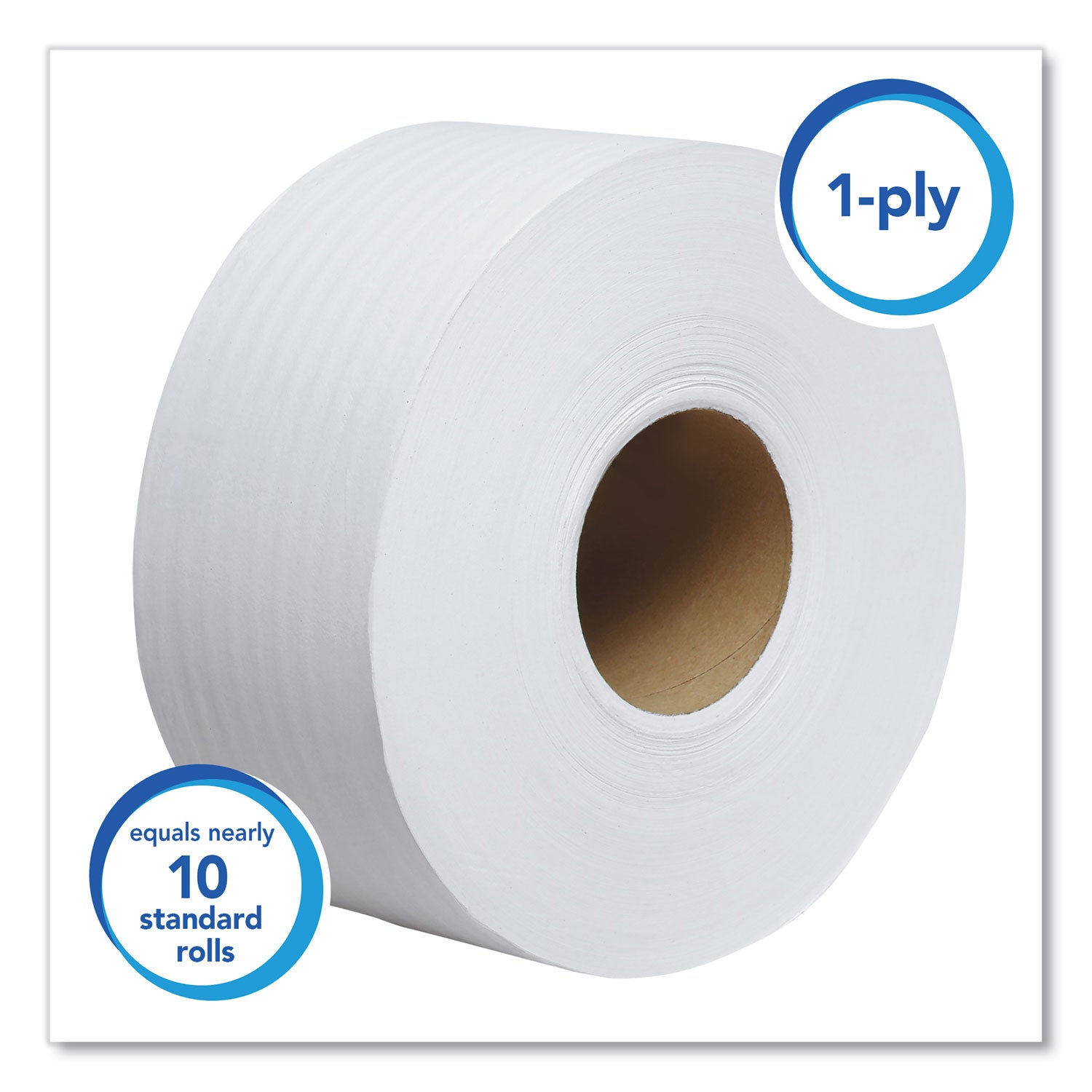 1 Ply - 3.55" Width x 2000 ft Length - White - Fiber - 1 Carton