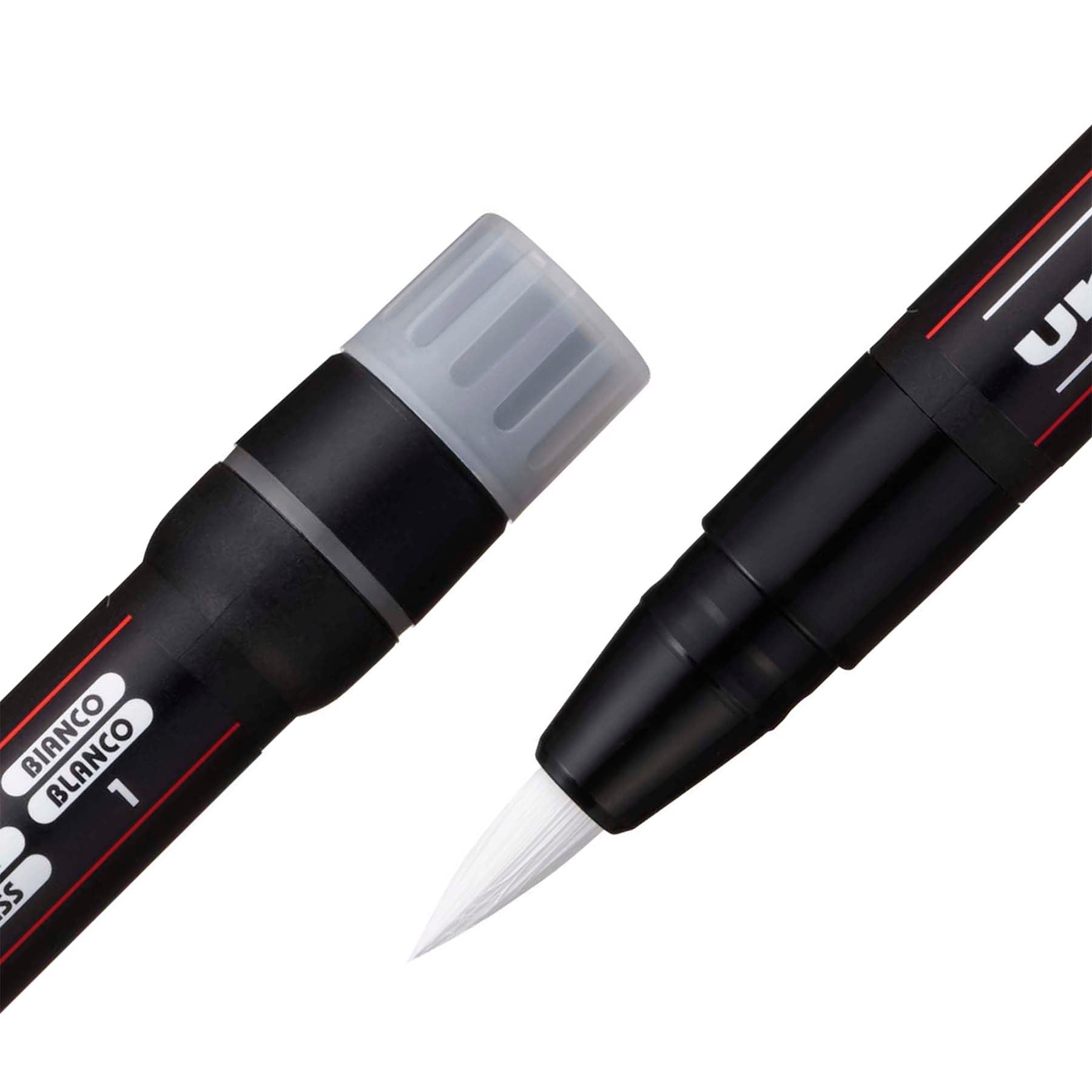 uni® POSCA PCF-350 Water-Based Paint Markers, Brush Tip (1-10mm), White