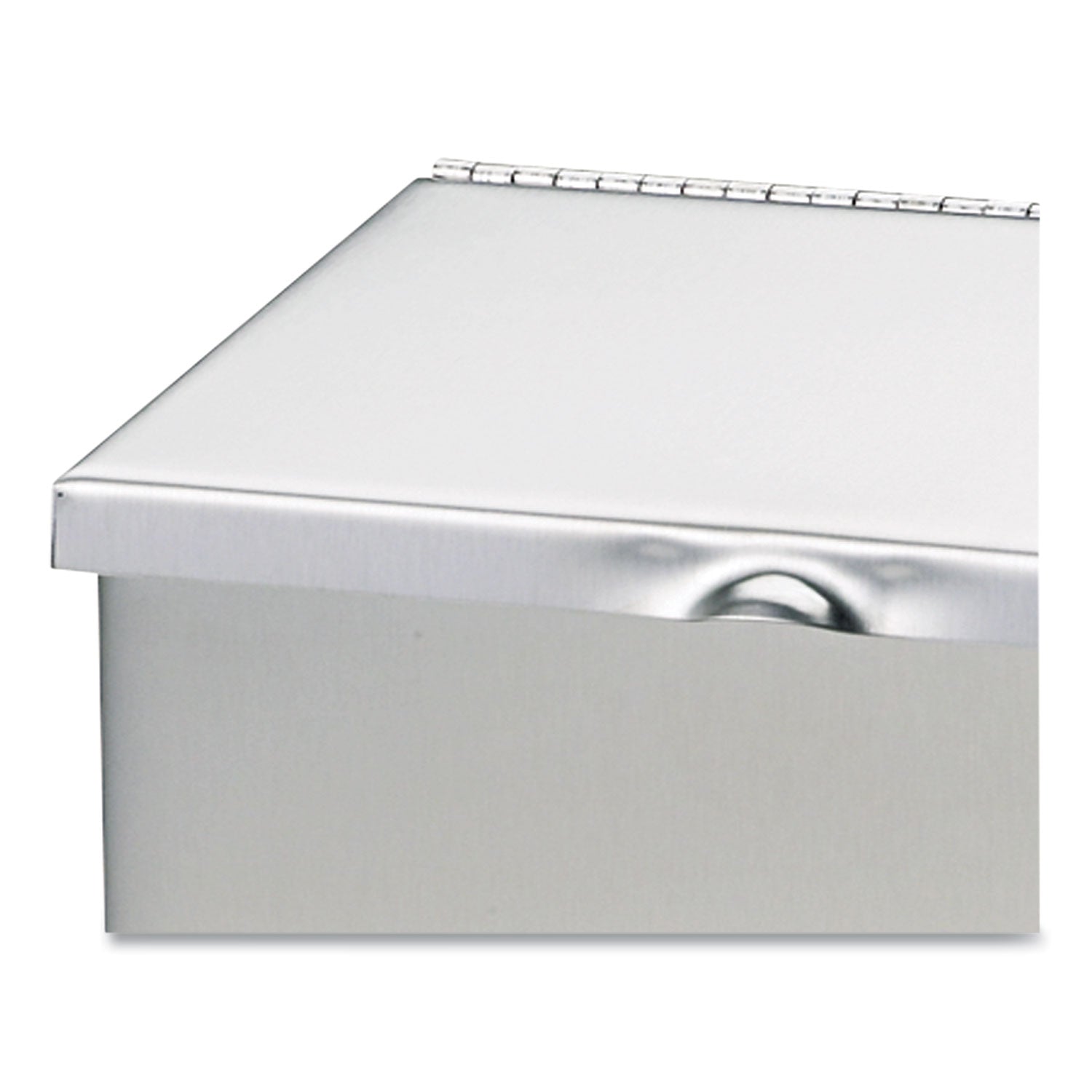 Hospeco Menstrual Care Product Waste Receptacle - Rectangular - 11" Height x 8" Width x 4" Depth - Stainless Steel - Stainless Steel - 1 Each