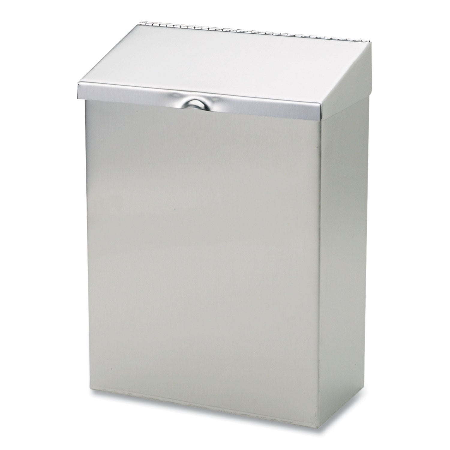 Hospeco Menstrual Care Product Waste Receptacle - Rectangular - 11" Height x 8" Width x 4" Depth - Stainless Steel - Stainless Steel - 1 Each