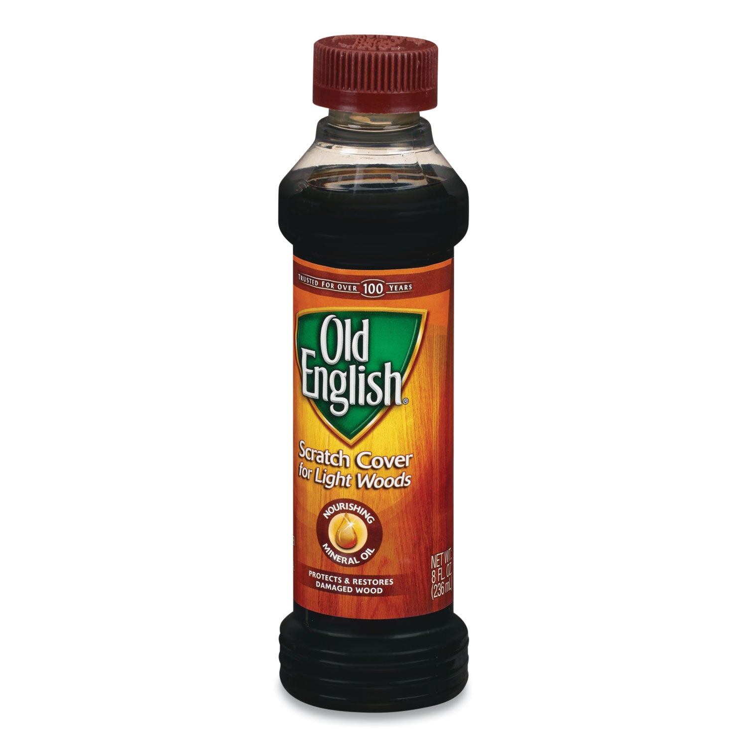Old English Scratch Cover Polish - 8 fl oz (0.3 quart) - Brown - 1 Each