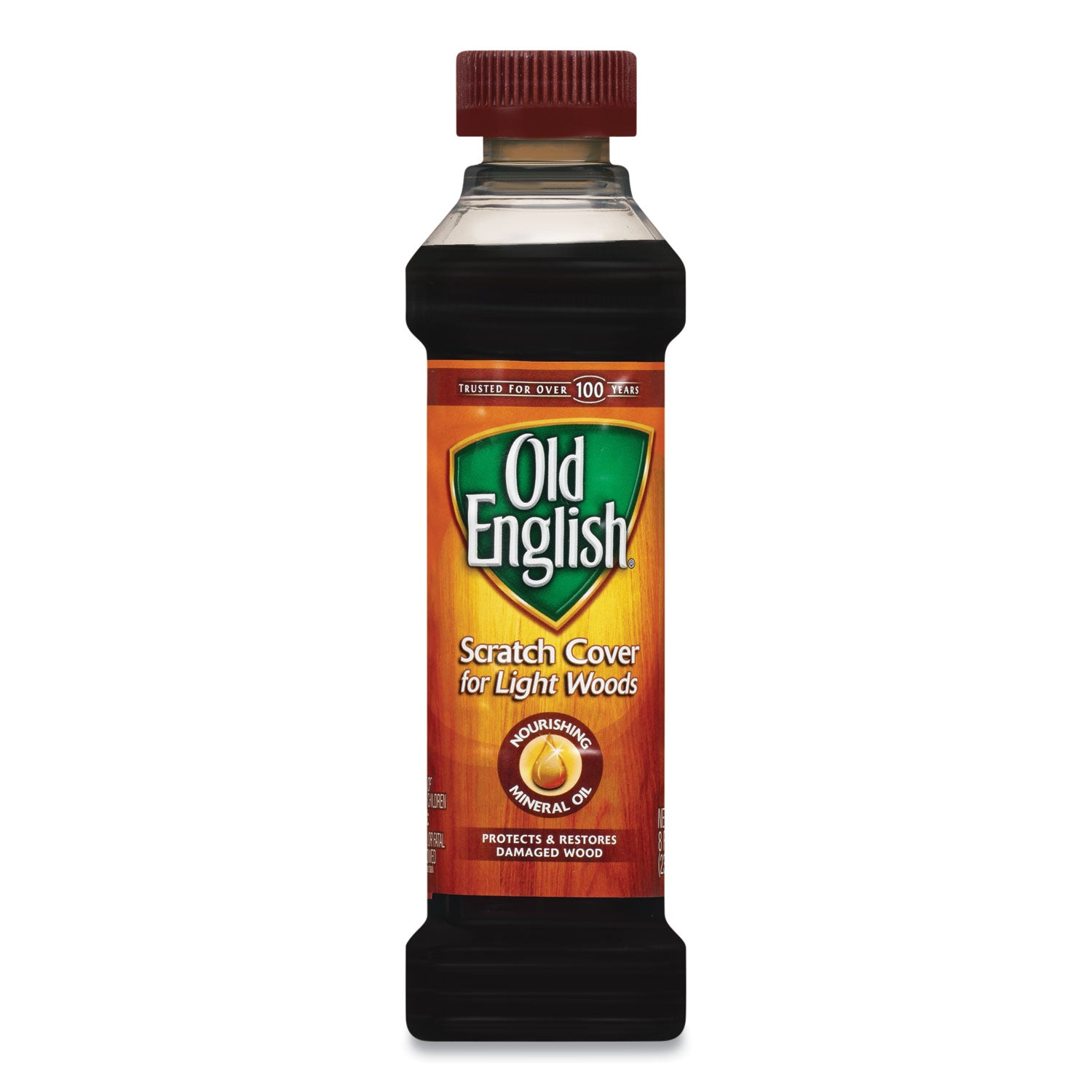 Old English Scratch Cover Polish - 8 fl oz (0.3 quart) - Brown - 1 Each