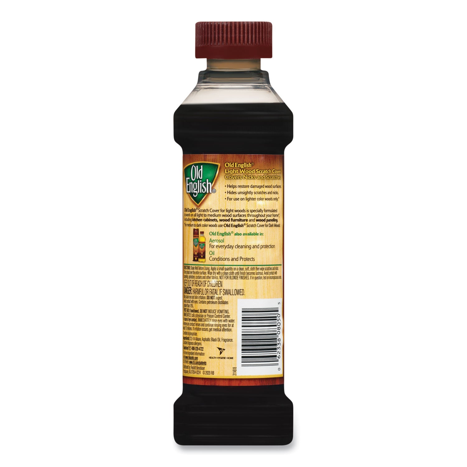 Old English Scratch Cover Polish - 8 fl oz (0.3 quart) - Brown - 1 Each