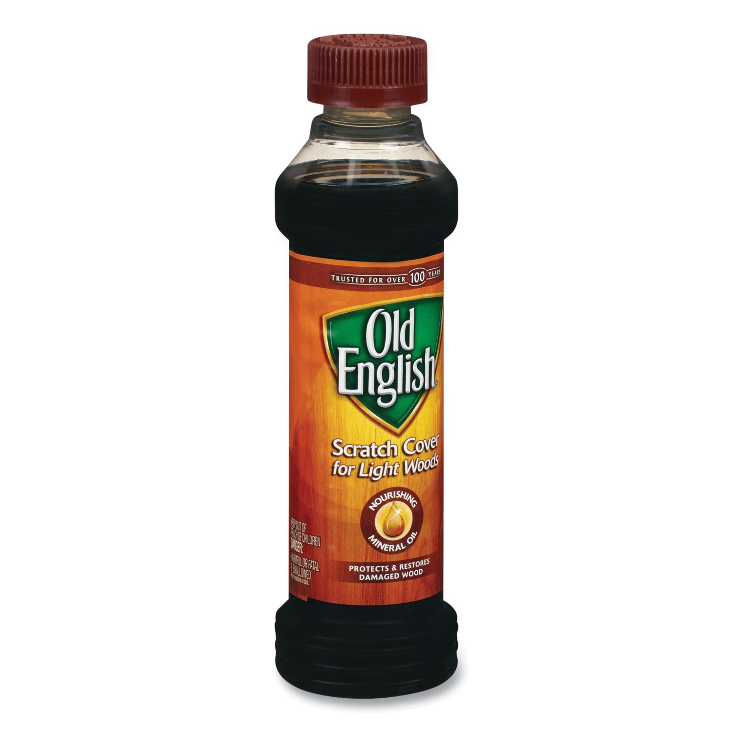 Old English Scratch Cover Polish - 8 fl oz (0.3 quart) - Brown - 1 Each