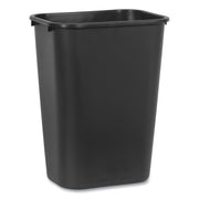Rubbermaid Commercial 41 QT Large Deskside Wastebasket - 10.25 gal Capacity - Rectangular - Durable, Dent Resistant, Rust Resistant, Easy to Clean - 20" Height x 11.3" Width x 15.3" Depth - Plastic - Black - 1 Each