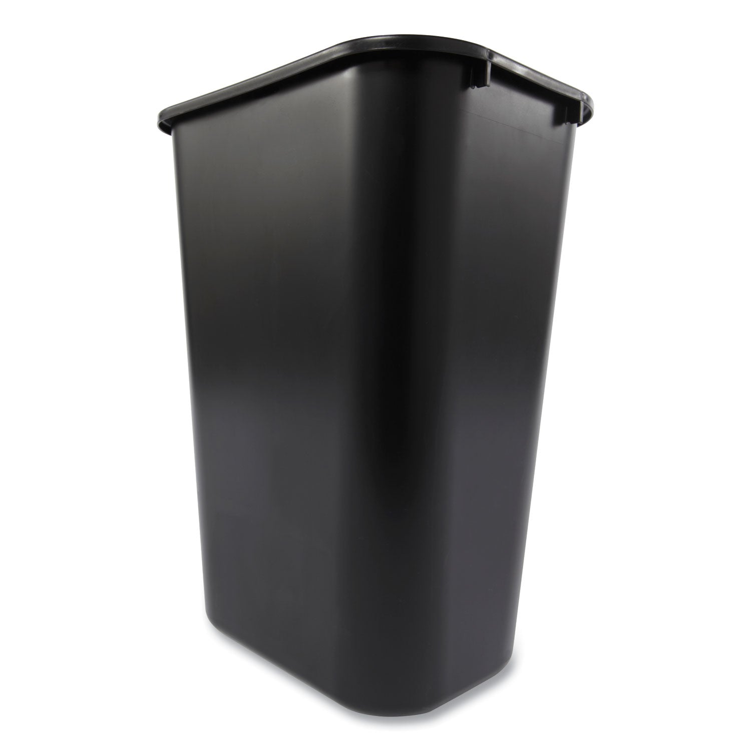 Rubbermaid Commercial 41 QT Large Deskside Wastebasket - 10.25 gal Capacity - Rectangular - Durable, Dent Resistant, Rust Resistant, Easy to Clean - 20" Height x 11.3" Width x 15.3" Depth - Plastic - Black - 1 Each