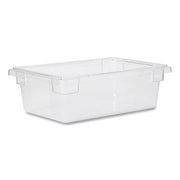 Food/Tote Boxes, 3.5 gal, 18 x 12 x 6, Clear, Plastic