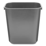 Rubbermaid Commercial 13 QT Standard Deskside Wastebasket - 3.25 gal Capacity - Rectangular - Durable, Dent Resistant, Rust Resistant, Easy to Clean - 12.1" Height x 8.3" Width x 11.4" Depth - Plastic - Black - 1 Each