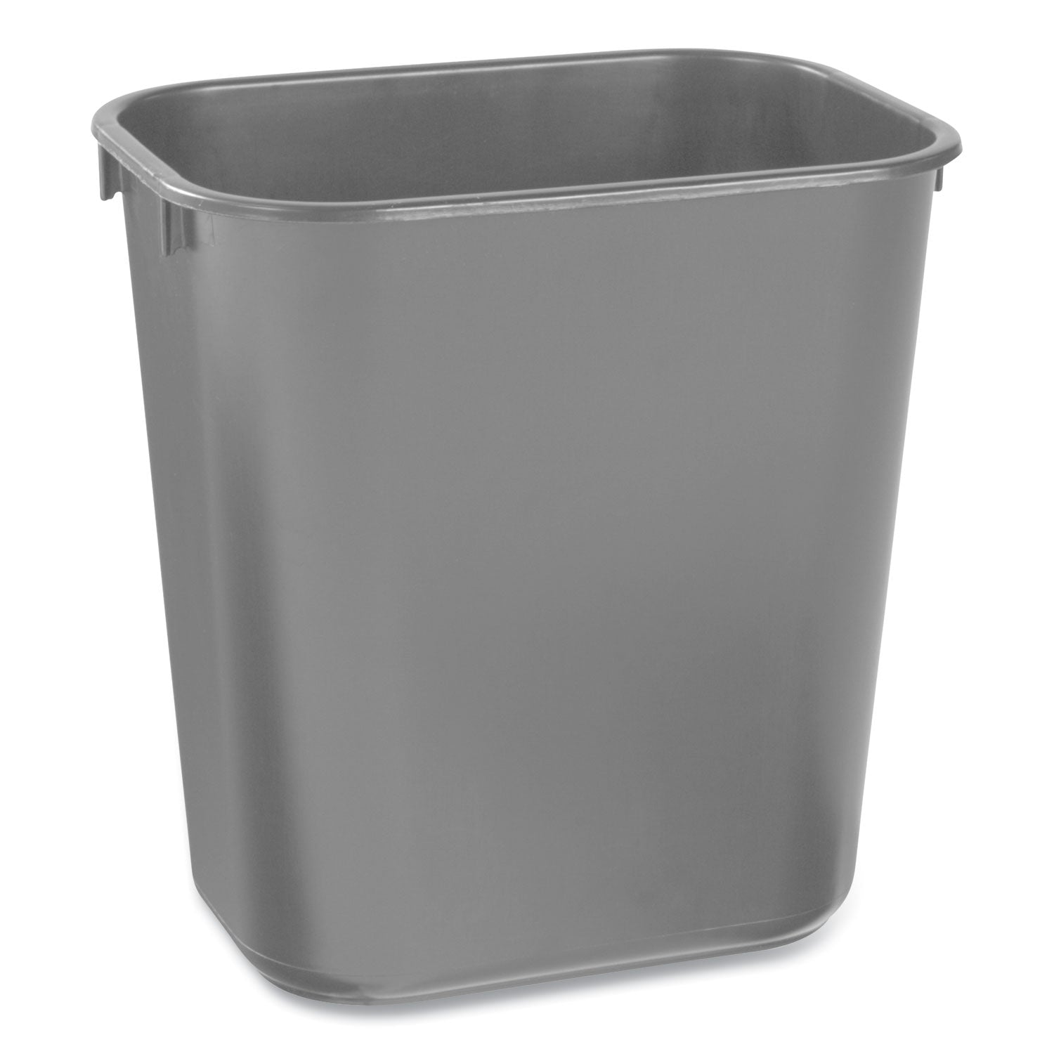 Rubbermaid Commercial 13 QT Standard Deskside Wastebasket - 3.25 gal Capacity - Rectangular - Durable, Dent Resistant, Rust Resistant, Easy to Clean - 12.1" Height x 8.3" Width x 11.4" Depth - Plastic - Black - 1 Each