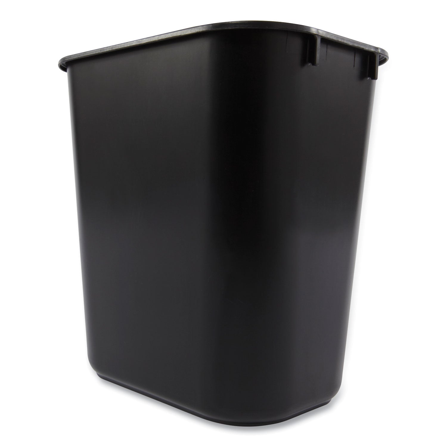 Rubbermaid Commercial 13 QT Standard Deskside Wastebasket - 3.25 gal Capacity - Rectangular - Durable, Dent Resistant, Rust Resistant, Easy to Clean - 12.1" Height x 8.3" Width x 11.4" Depth - Plastic - Black - 1 Each